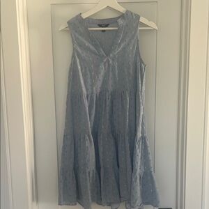 Hatley Blue Dress with Colorful Dots